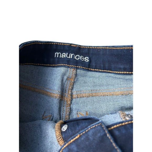 Maurices Womens Dark‎ Wash Button Fly High Rise Skinny Jeans XS REG - Picture 3 of 9